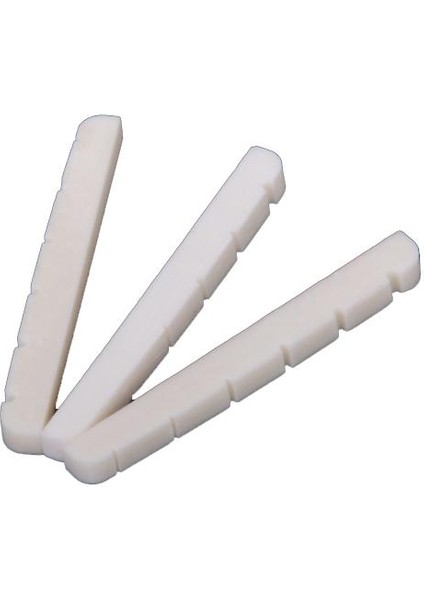 Kalite 3 Adet Sığır Kemik Oluklu Somunlar Için 6-Dize Elektrik Gitar Bas Parçası (Yurt Dışından)