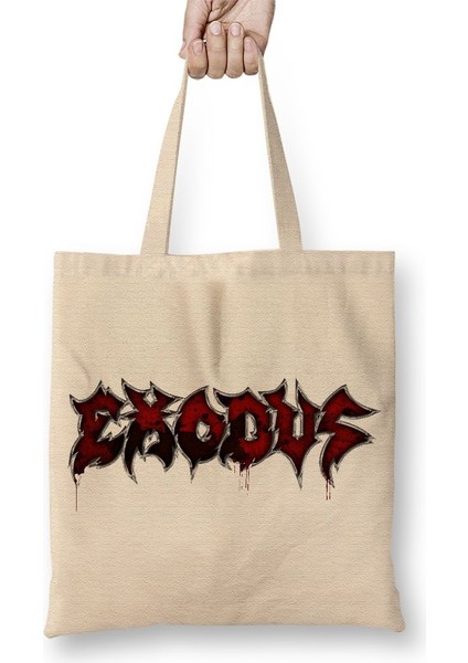 Exodus Slayer Testament Metallica Overkill Sodom Bez Çanta Uzun Saplı