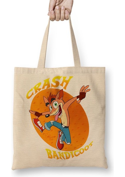 Crash Bandicoot Naughty Dog Bez Çanta Uzun Saplı