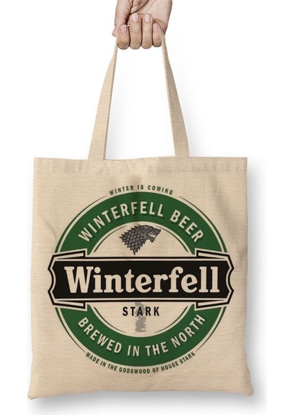Game Of Thrones Winterfell Beer Bez Çanta Uzun Saplı