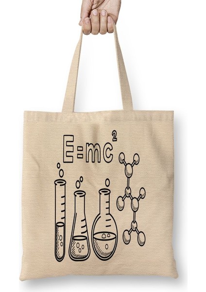 Quimica E Mc Formül Bez Çanta Uzun Saplı