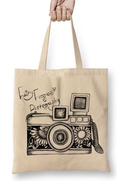 Foto Camera Fotoğrafçı Foto Bez Çanta Uzun Saplı