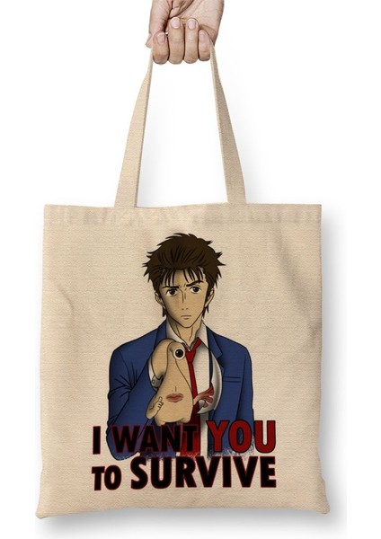 Kiseijuu Sei No Kakuritsu Izumi Shinichi Bez Çanta Uzun Saplı