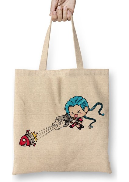 League Of Legends Lol Jinx Bez Çanta Uzun Saplı
