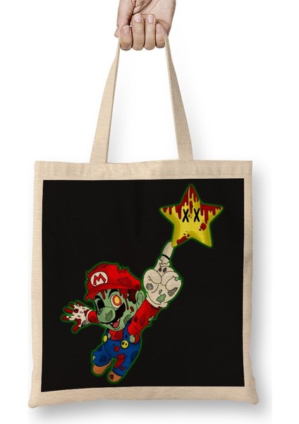Zombie Mario Atari Bez Çanta Uzun Saplı