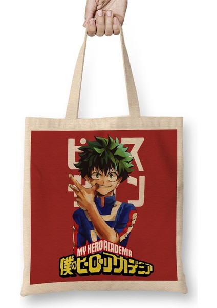 Midoriya Izuku Boku No Hero Academia Bez Çanta Uzun Saplı