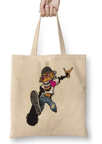 Thug Monkey Maymun Bez Çanta Uzun Saplı