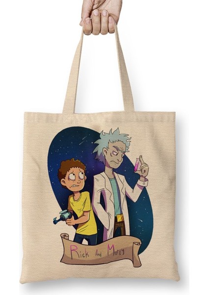 Rick Morty Sanchez Morty Smith Jerry Smith Beth Smith Bez Çanta Uzun Saplı