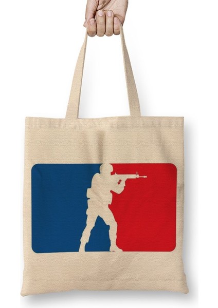 Counter Strike League Bez Çanta Uzun Saplı