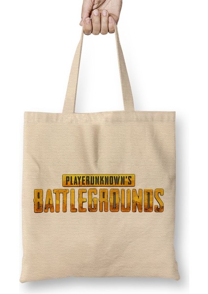 Pubg Logo Bez Çanta Uzun Saplı