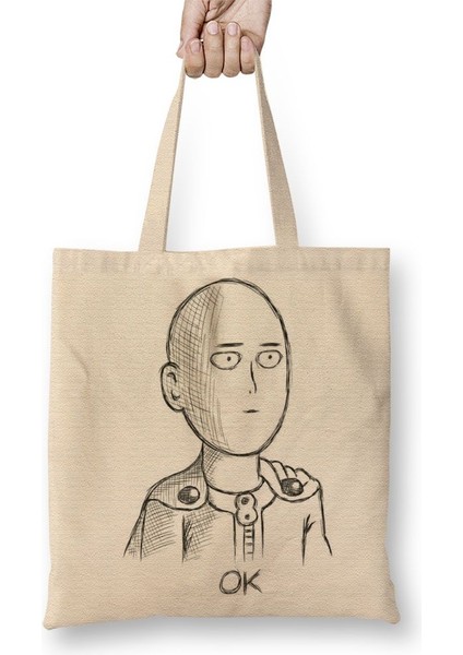 One Punch Man Ok Bez Çanta Uzun Saplı