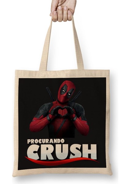 Deadpool Procurando Crush Bez Çanta Uzun Saplı