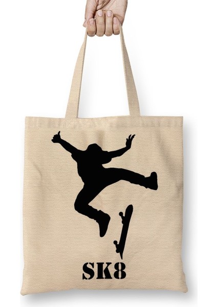 Skate Kaykay Bez Çanta Uzun Saplı