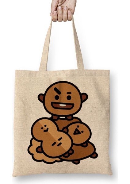Bts Love Yourself BT21 Shooky Bts Bez Çanta Uzun Saplı
