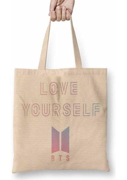 Love Yourself Bts Bez Çanta Uzun Saplı