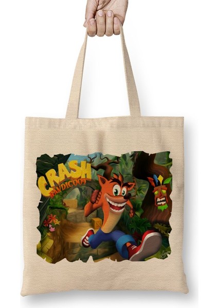 Crash Bandicoot Bez Çanta Uzun Saplı
