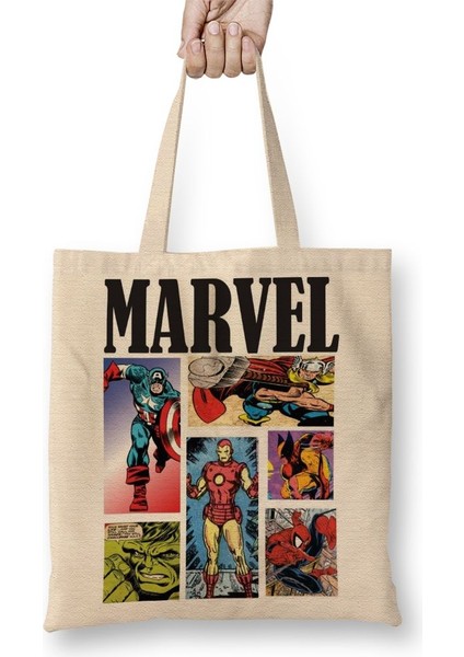Marvel 08 Bez Çanta Uzun Saplı