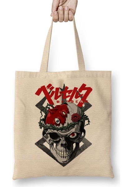 Berserk Skull Bez Çanta Uzun Saplı