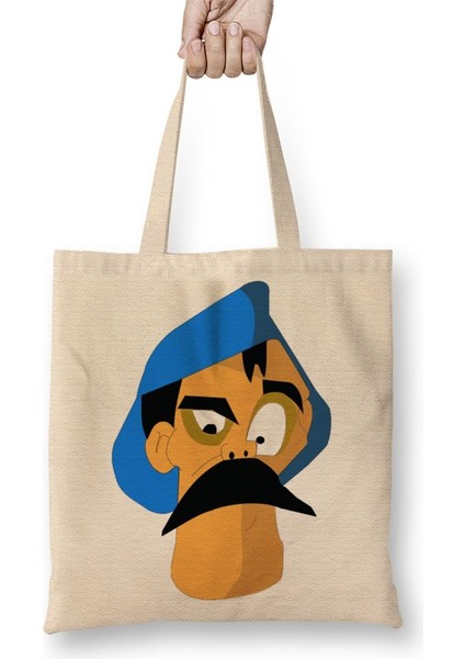 Seu Madruga Bez Çanta Uzun Saplı