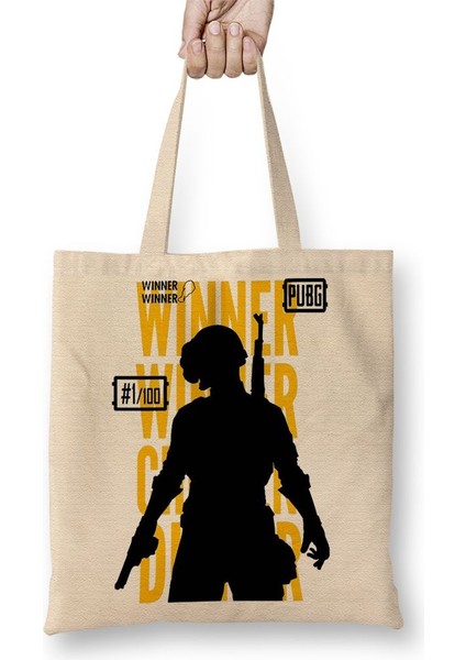 Masculina Branca Pubg Bez Çanta Uzun Saplı