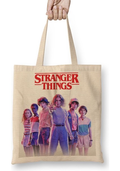 Stranger Things 003 Bez Çanta Uzun Saplı