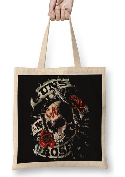 Guns N Roses Guns Roses Estampa Bez Çanta Uzun Saplı