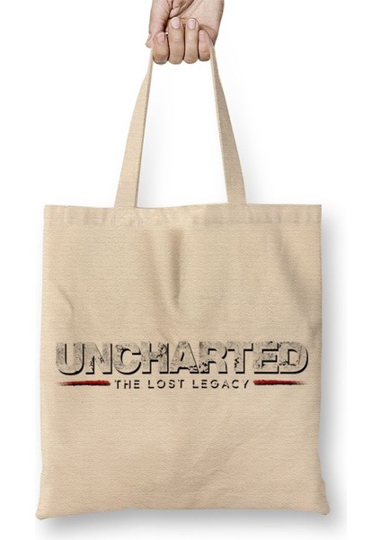 Uncharted The Lost Legacy Logo Bez Çanta Uzun Saplı