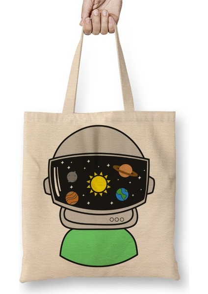 Astronauta Asronot Bez Çanta Uzun Saplı