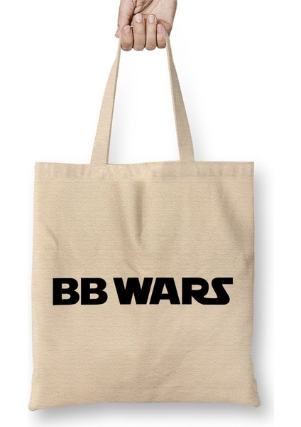 Bb Wars Yellow And White Bez Çanta Uzun Saplı