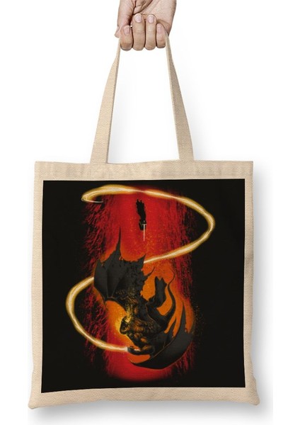 Gandalf The Wizard Vs The Demon Bez Çanta Uzun Saplı