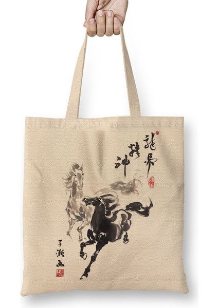 Paired Horses Bez Çanta Uzun Saplı