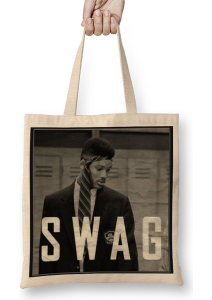 Swag Will Preta Bez Çanta Uzun Saplı