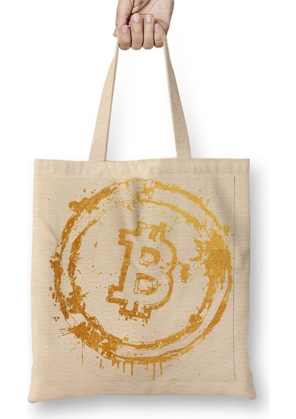 Bitcoin Colors Bez Çanta Uzun Saplı