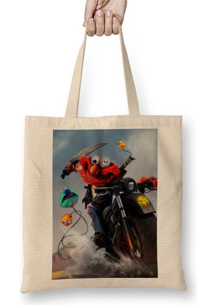 Elmo The Muppet Bounty Bez Çanta Uzun Saplı