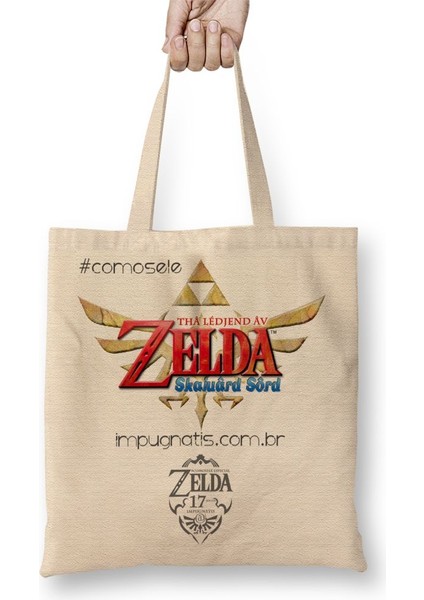 The Legend Of Zelda Skyward Sword Bez Çanta Uzun Saplı