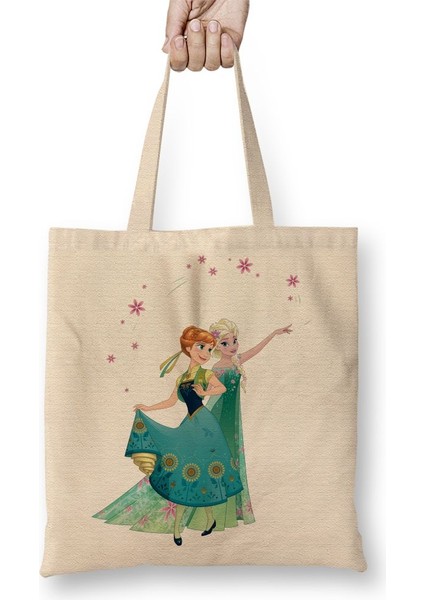 Elsa Anna Olaf The Walt Disney Company Bez Çanta Uzun Saplı