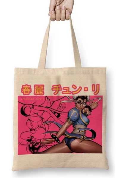 Street Fighter Chun Li Bez Çanta Uzun Saplı