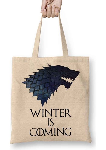 Stark Logo Game Of Thrones Bez Çanta Uzun Saplı