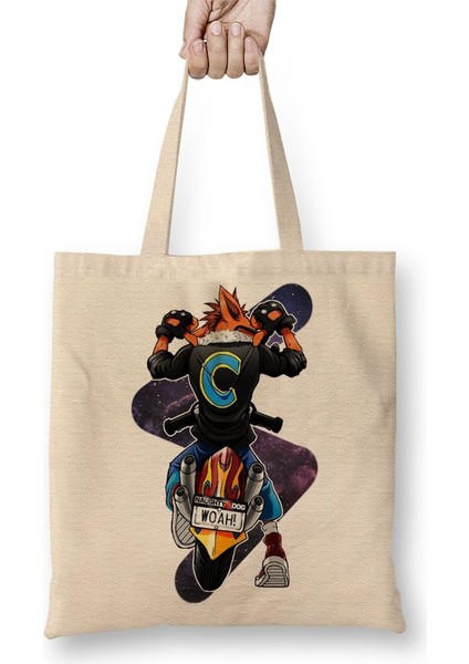 Crash Bandicoot Badass Bez Çanta Uzun Saplı