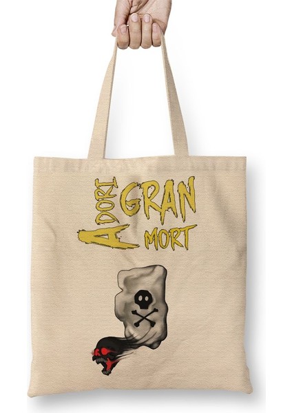 Sudden Death Rune Adorı Gran Bez Çanta Uzun Saplı