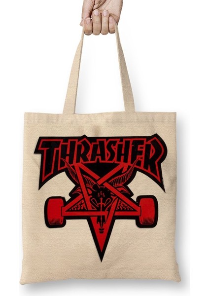 Thrasher Skate Skateboard Bez Çanta Uzun Saplı
