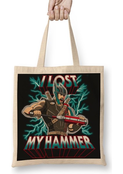Thor I Lost My Hammer Bez Çanta Uzun Saplı