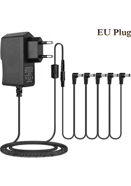 Elektro Gitar Efektleri Için 850MA Güç Adaptörü Pedal Tip-Negatif 5 Yollu (Yurt Dışından) modelleri