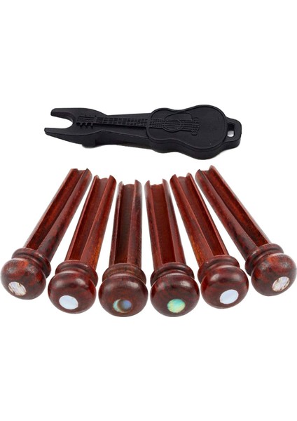 6 Parça Ahşap Gitar Köprü Pimleri Gitarlar Kazıklar Dıy Sabit Vida Pin (Yurt Dışından) fiyatları