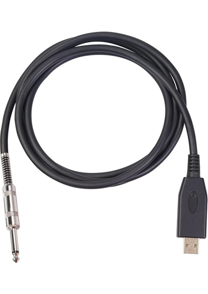 1/4 "gitar Bas Klavye Pc / Mac Kayıt Için USB Arabirim Bağlantı Kablosu (Yurt Dışından)