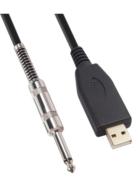 1/4 "gitar Bas Klavye Pc / Mac Kayıt Için USB Arabirim Bağlantı Kablosu (Yurt Dışından) modelleri