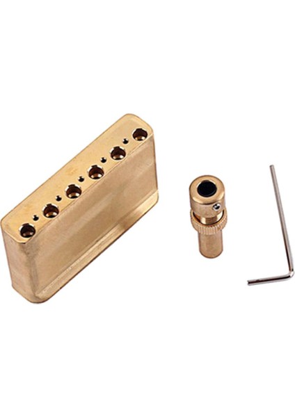 Pirinç Elektro Gitar Tremolo Blok Baz Dıy Gitar Köprü Enstrüman Parçaları Için (Yurt Dışından)