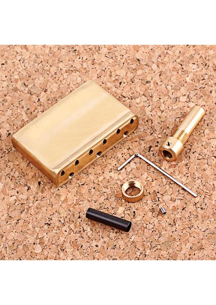 Pirinç Elektro Gitar Tremolo Blok Baz Dıy Gitar Köprü Enstrüman Parçaları Için (Yurt Dışından) fiyatları