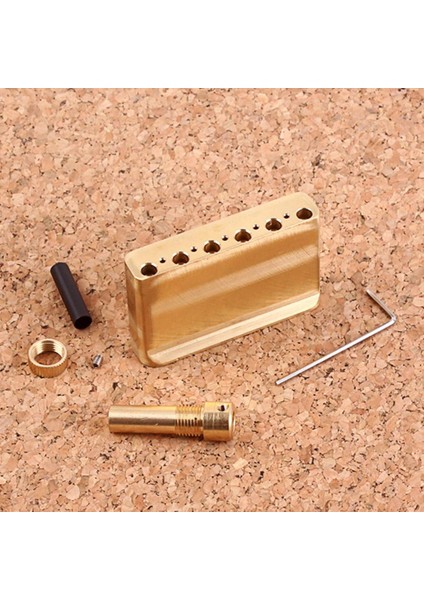 Pirinç Elektro Gitar Tremolo Blok Baz Dıy Gitar Köprü Enstrüman Parçaları Için (Yurt Dışından) fırsatları