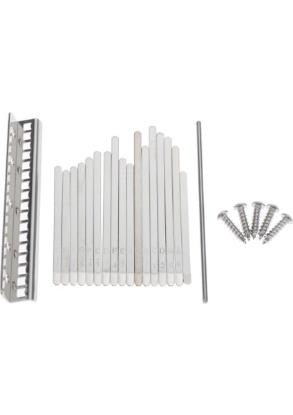 Kalimba 17 Anahtar Dıy Thumb Piano Çelik Tuşları W / Ölçekler Değiştirme Kalimba Accs (Yurt Dışından)